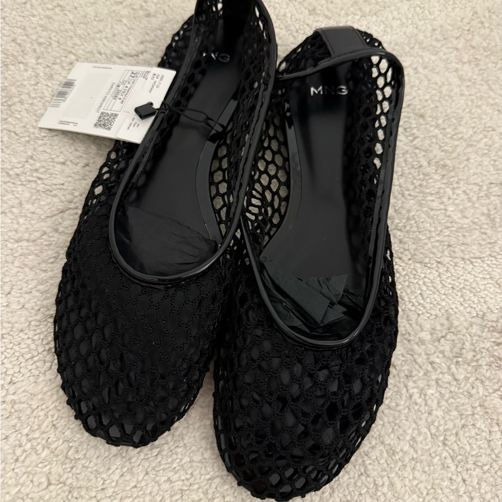 Mango Black Mesh Flats - Picture 4 of 4